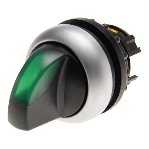 EATON M22-WLK-G 2 állású visszaállós zöld átvilágítható választókapcsoló fej