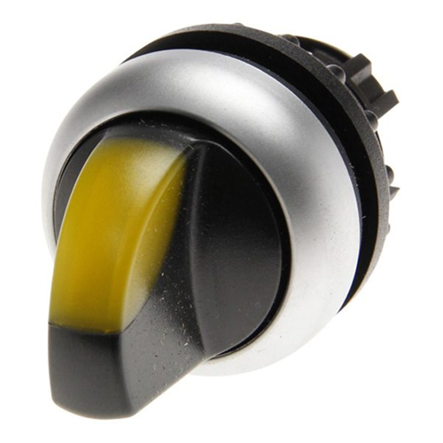 EATON M22-WLK-Y 2 állású visszaállós sárga átvilágítható választókapcsoló fej