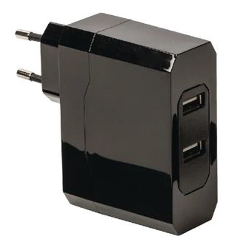 TÁPEGYSÉG 5VDC 2x2,4A USB Hálózati