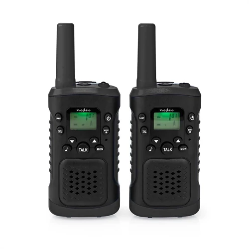 Rádiós adó-vevő pár Nedis WLTK0610BK PMR 6 km hatótávolságú 8/38 csatornás head settel