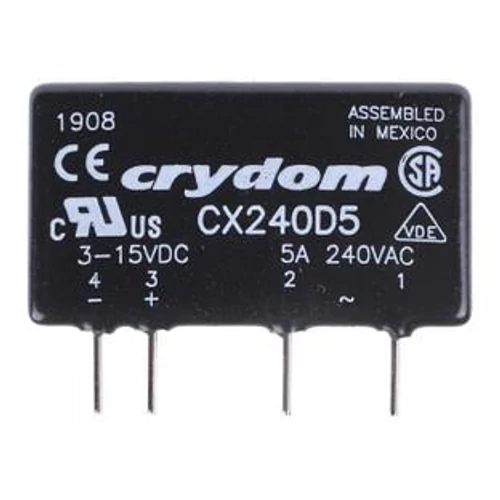 CRYDOM CX240D5 szilárdtestrelé 3-15VDC 5A 280VAC