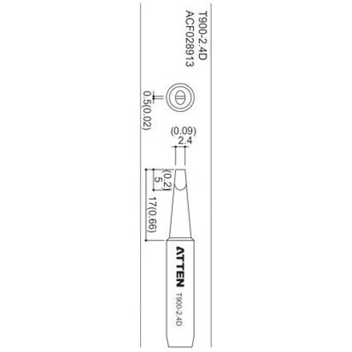 PÁKACSÚCS ATTEN T900-2.4D 2,4mm