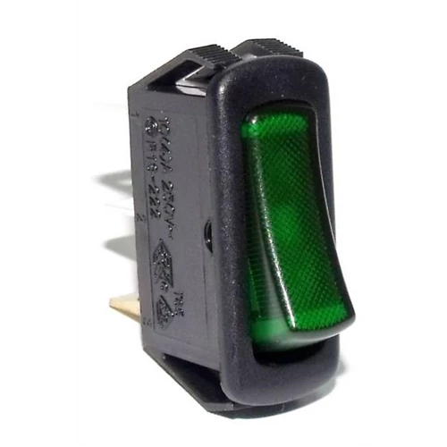 Billenő kapcsoló 30x15 egy áramkörös, két állású világító 230VAC piros/zöld