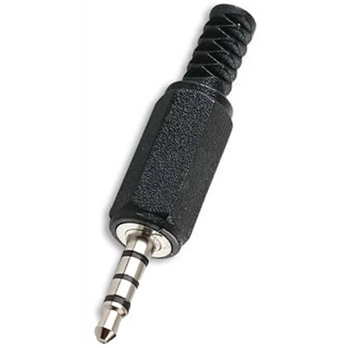 JACK 3,5 sztereó dugó műanyag ház 4 pólusú