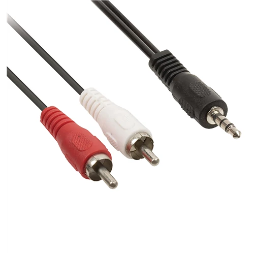 JACK 3,5 sztereó dugó - 2xRCA DUGÓ 3m