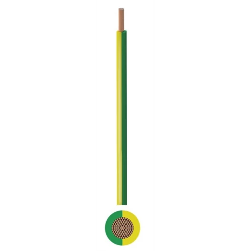 MKH 1,00mm2 RÉZ ZÖLD-SÁRGA VEZETÉK
