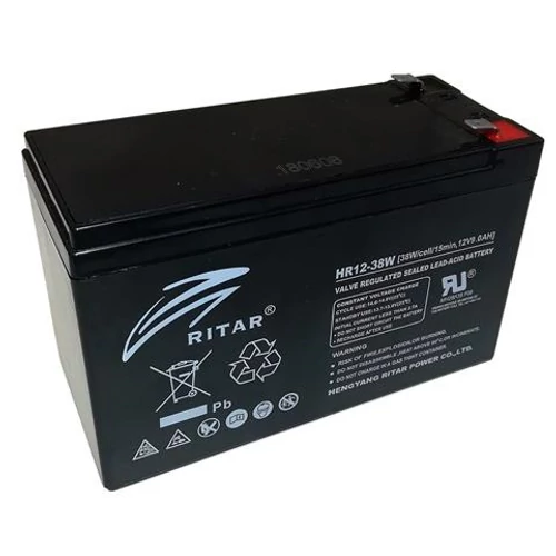 12V 9,0Ah RITAR SAVAS, ZÁRT ÓLOMAKKUMULÁTOR HR12-38W-F2 nagy áramú