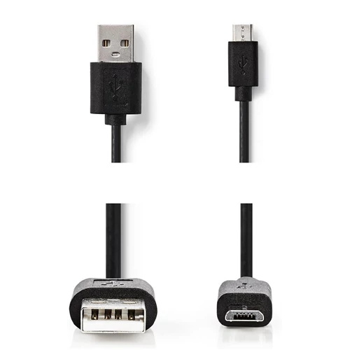 USB KÁBEL USB-A DUGÓ - MIKRO-B DUGÓ1m