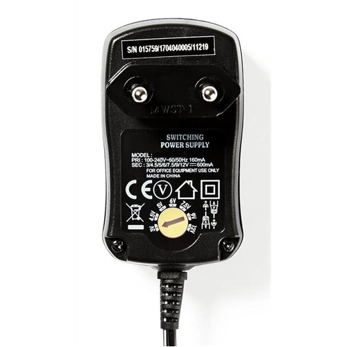 UNIVERZÁLIS TÁPEGYSÉG 0,6A 3-12VDC