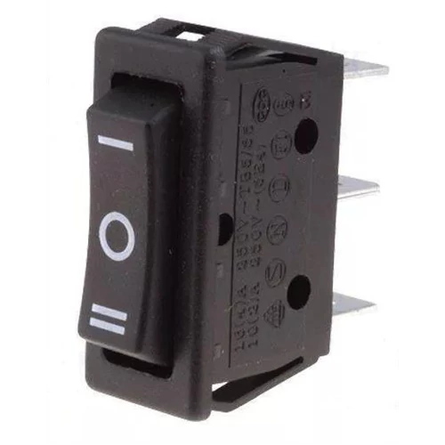 Billenő kapcsoló 30x15 egy áramkörös, három állású ON-OFF-ON 6A/250VAC