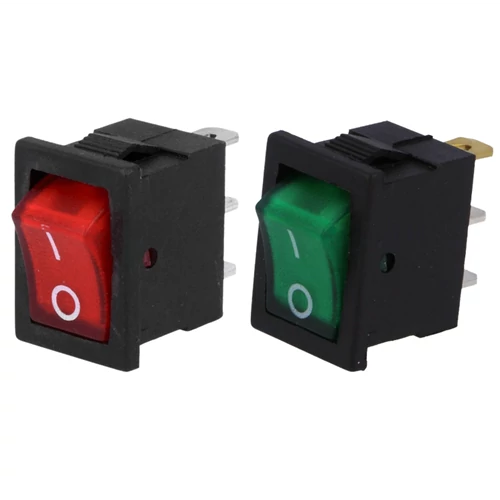 Billenő kapcsoló 20X15 egy áramkörös, két állású világító 230VAC