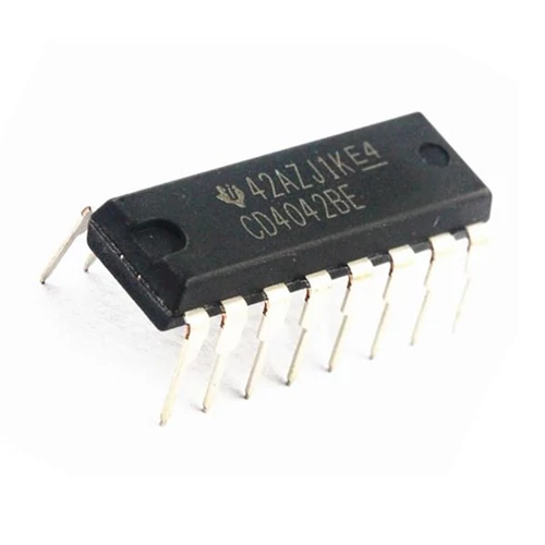 CD4042 4 csatornás 2 benetes Latch regisztrer