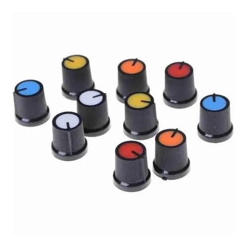 FORGATóGOMB 6MM Vegyes Színbetétes