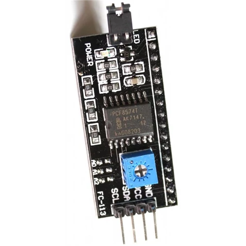 Arduino LCD-I2C-IF interfész adapter I2C to LCD