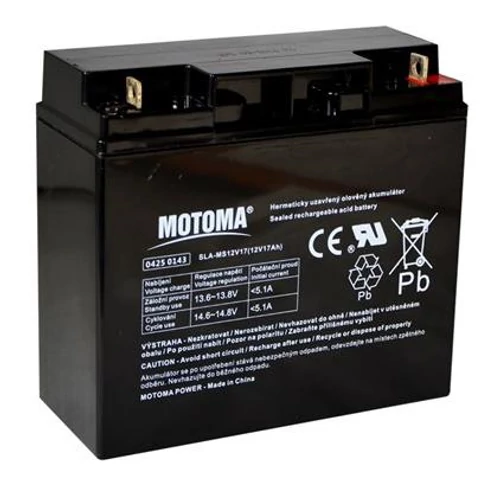 12V 17Ah MOTOMA  SAVAS, ZÁRT ÓLOMAKKUMILÁTOR 