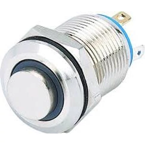 Antivandál nyomógomb egy áramkörös, (ON)-OFF d=12mm 2A 12/24V