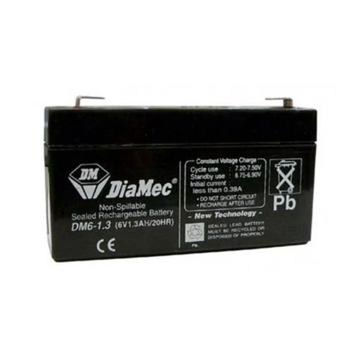 6V 1,3Ah Diamec savas, zárt ólomakkumulátor 