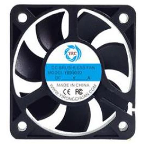 YRC Ventillátor 50x50x10 24VDC 0,1A  2 vezetékes