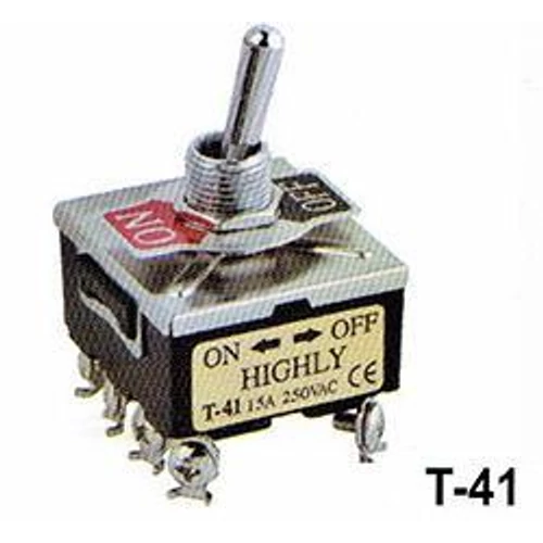 Fémkaros kapcsoló négy áramkörös, két állású ON/OFF 