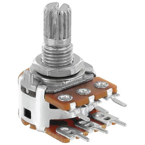 Potméter 50KB logaritmikus sztereo szénréteg