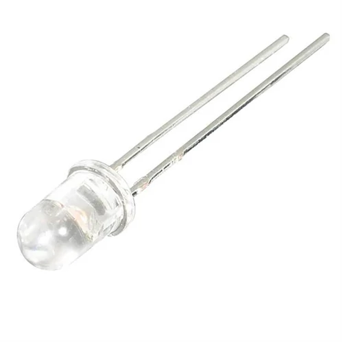LED 3mm fehér, nagy fényerejű