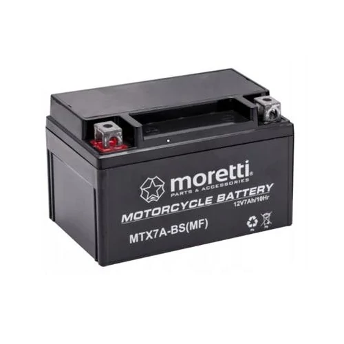 12V 7Ah SAVAS, ZÁRT ÓLOMAKKUMULÁTOR motorkerékpárhoz YTX7A-BS 