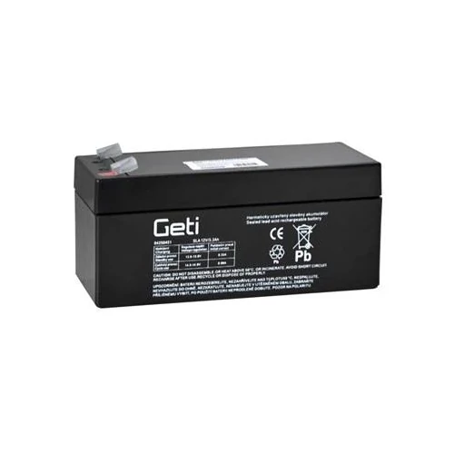 12V 3,3Ah GETI SAVAS, ZÁRT ÓLOMAKKUMULÁTOR