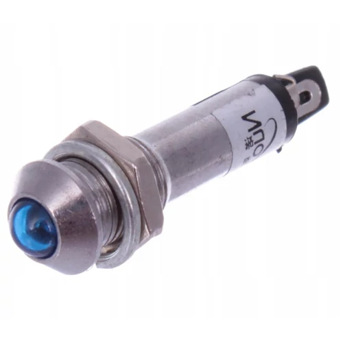LED jelzőlámpa 12V kék   Ø8,2mm