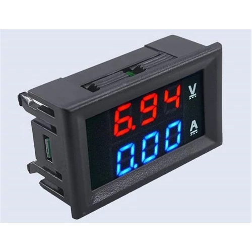 Voltméter 100V/10A direktmérő előlapba
