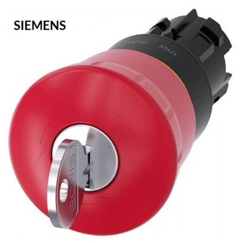 SIEMENS 3SU1000-1HF20-0AA0 kulcsos vésznyomó fej d22 40mm