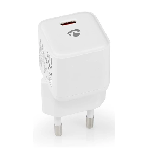 Tápegység 5VDC 3A 20W USB-C fehér (max.12V 1,67A)