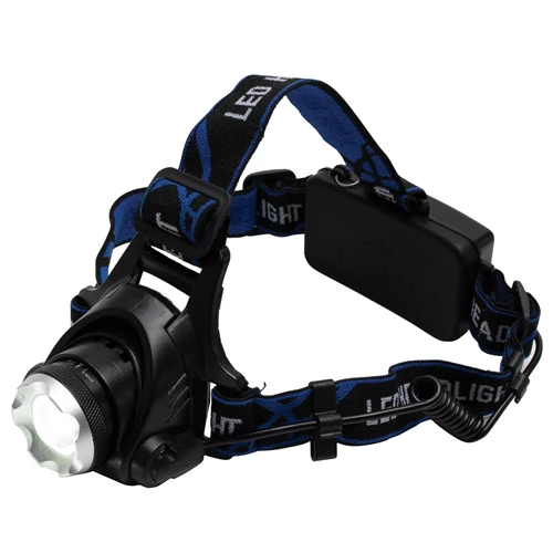 Fejlámpa LED-es tölthető 2x18650 akkuval 1000lm