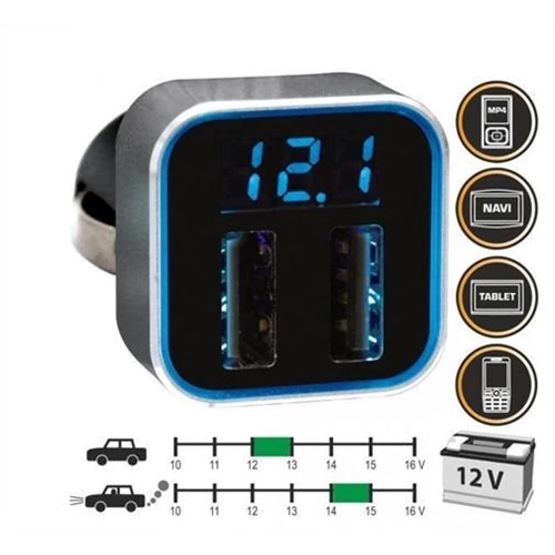 TÁPEGYSÉG 5VDC 3x2A USB  SA046