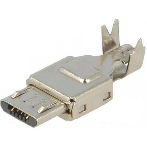 USB MICRO B forrasztható dugó vezetékre