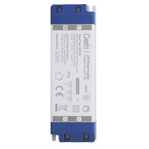 GETI GPS30 LED Tápegység 12V 30W 2,5A