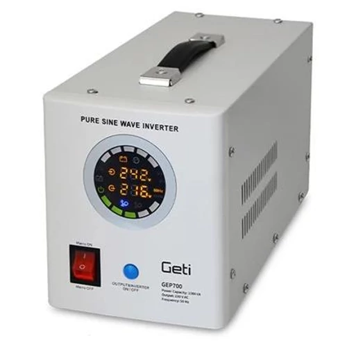 SZÜNETMENTES TÁP GETI GEP700 színuszos kimenet 700W (1000VA) 12VDC